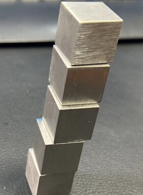 TA2钛实心正方体亮面四方镇纸金属块梨膏糖垫长方形高端TC4钛合金