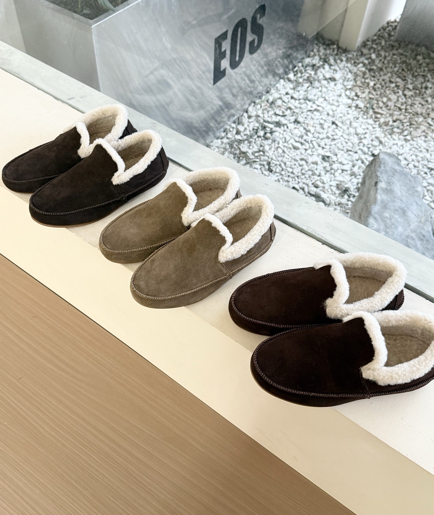 实体店同售～2025新款韩版复古时尚女鞋圆头厚底磨砂皮乐福鞋