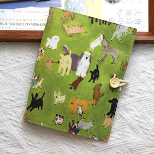 星云里原创小狗乐园A5A6布艺本子活页手帐本记事日记日程礼物集章