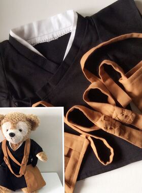 顽主创意手工公仔熊泰迪熊duffy 熊服饰 朝九晚五cos服