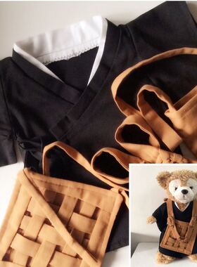 公仔熊泰迪熊Duffy熊服饰 朝九晚五cos服三件套