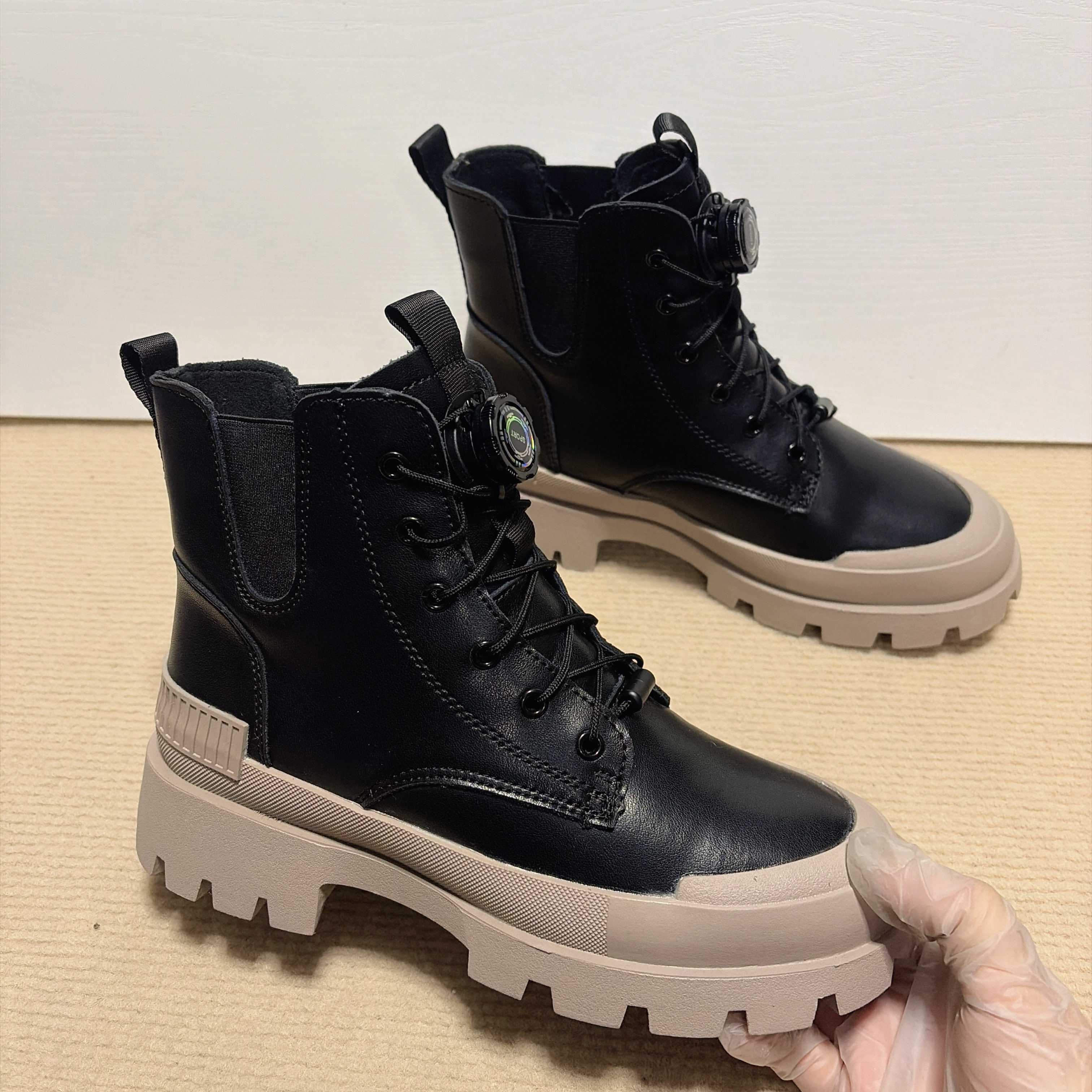 外贸原单雪地靴冬季加绒加厚保暖棉鞋厚底马丁靴,童鞋/婴儿鞋/亲子鞋,雪地靴,淘宝优惠券,粉丝福利购,淘宝优惠卷