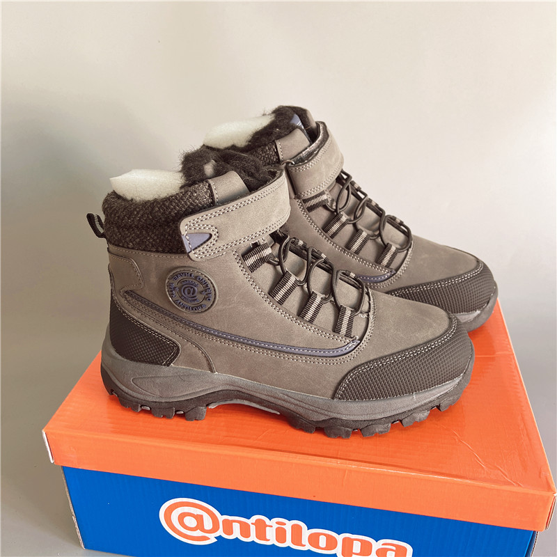 0101外贸出口俄罗斯男童羊毛雪地靴防滑防水保暖轻短靴毛靴37-41