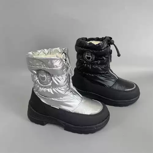 Удерживающие тепло зимние нескользящие короткие сапоги, семейный стиль