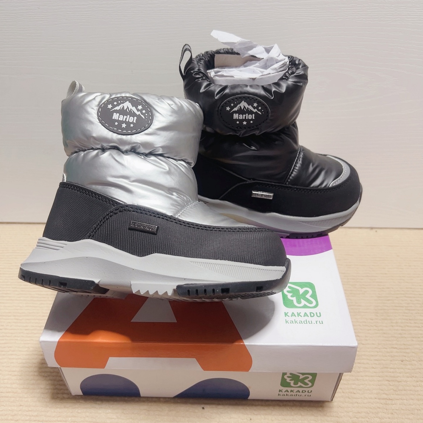 外贸出口儿童男女童雪地靴22-27轻便防滑保暖加毛加厚羊毛-30防水