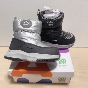 外贸出口儿童男女童雪地靴22 30防水 27轻便防滑保暖加毛加厚羊毛