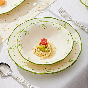 小雏菊盘子清新菜盘家用2026新款釉下彩餐盘陶瓷碟子高颜值餐具盘