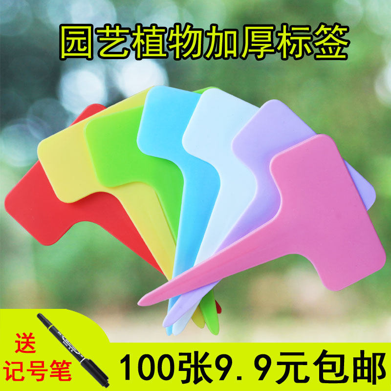 园艺多肉标签花卉牌盆栽植物花名花盆塑料标签防水插地牌小插牌