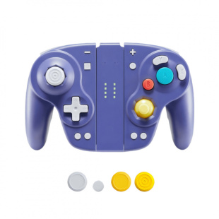 经典怀旧 GameCube外形NGC 无线手柄带六轴陀螺仪连发可宏编程