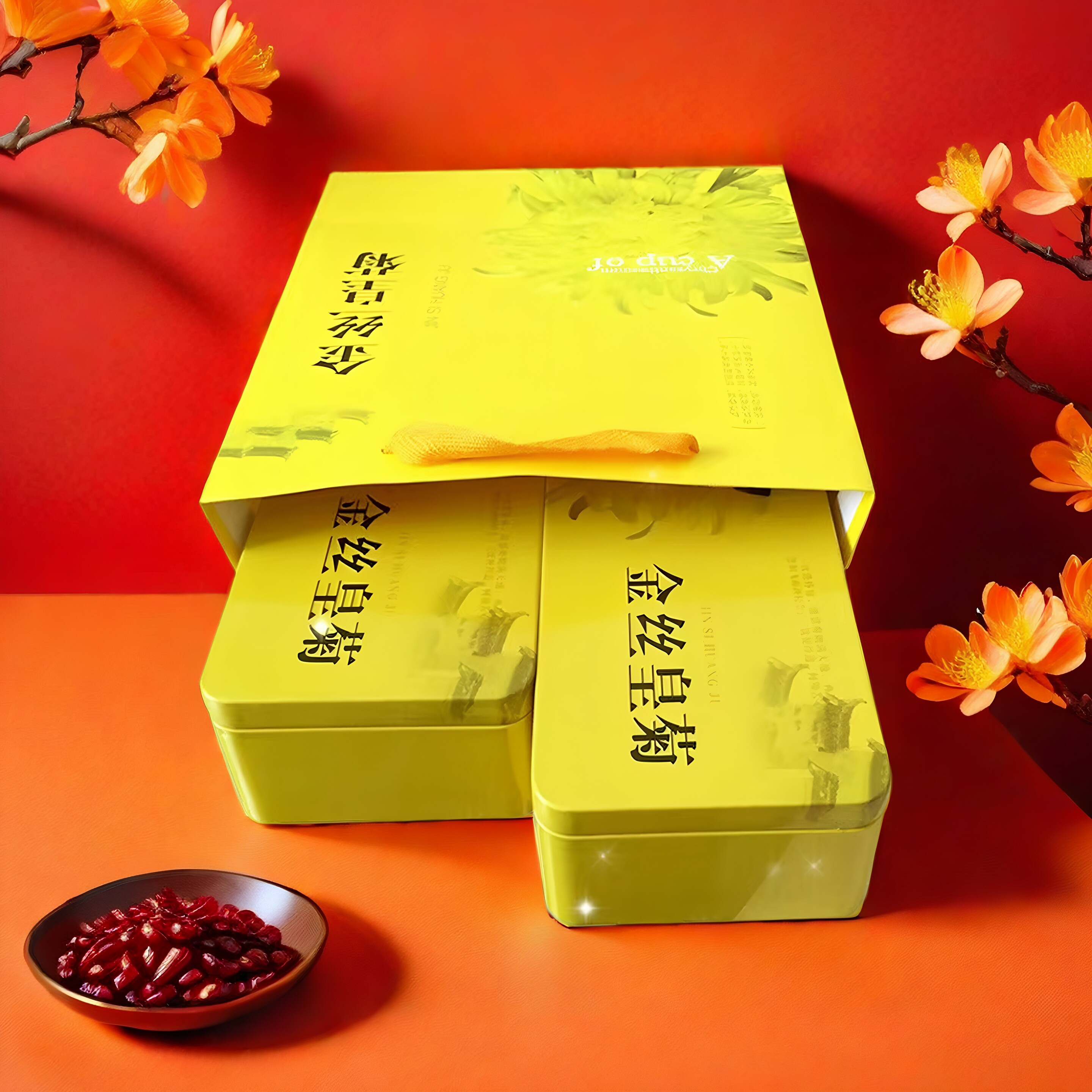 金丝皇菊大朵礼盒装中秋礼品花茶