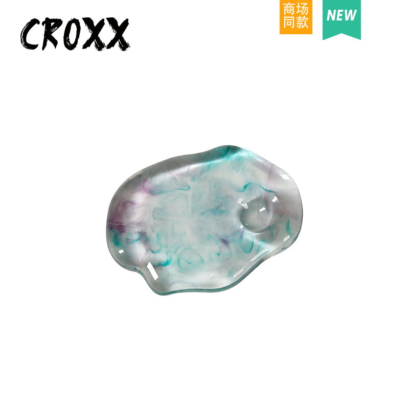 CROXX 洞洞鞋配饰水墨画不规则鞋扣diy装饰卡扣鞋扣鞋花适配Crocs