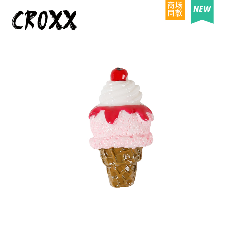 CROXX 洞洞鞋配饰食玩草莓冰淇淋装饰扣鞋扣鞋花适配Cross/Crocs