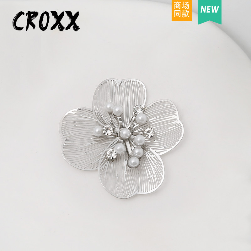 CROXX金属花朵鞋扣珍珠装饰洞洞鞋配饰diy鞋花配件适配CrocsCross图片