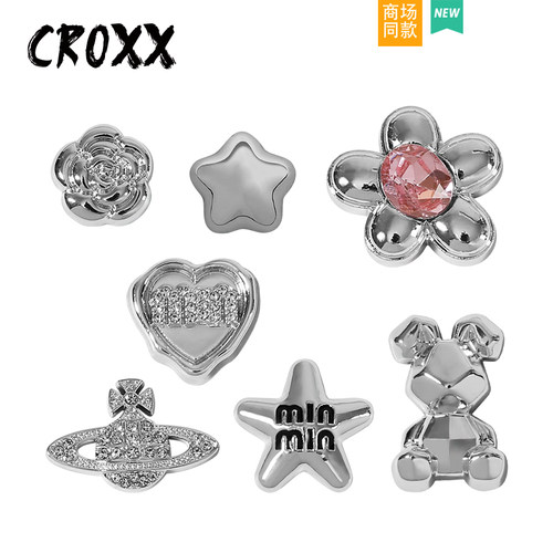 CROXX 洞洞鞋配饰多巴胺Y2K高级感鞋花装饰扣鞋扣适配Cross/Crocs