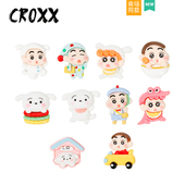 花配饰高级适配Cross CROXX卡通小心洞洞鞋 扣鞋 饰扣鞋 Crocs 配饰装