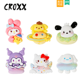 饰扣diy配件鞋 配饰装 扣鞋 花 Crocs CROXX 适配Cross 小狗洞洞鞋