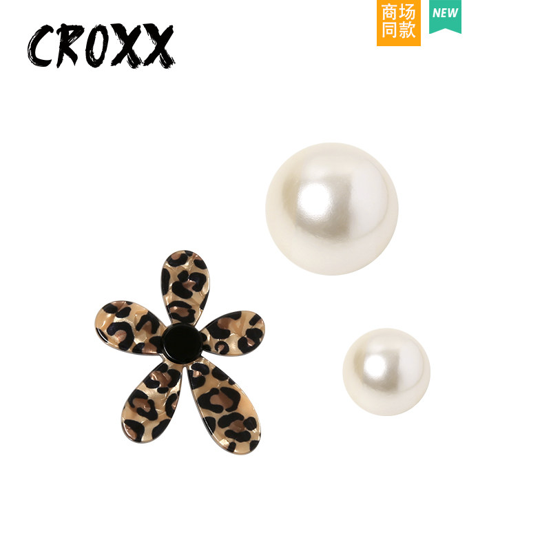 CROXX洞洞鞋配饰豹纹花朵鞋花装饰扣配件拖鞋鞋扣适配Cross/Crocs