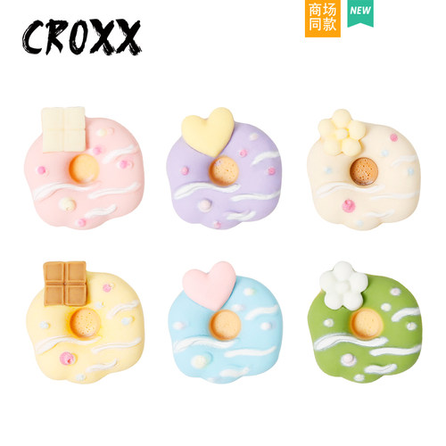 CROXX 食玩甜甜圈洞洞鞋配饰可爱鞋扣鞋花diy卡扣适配Cross/Crocs