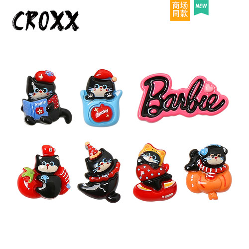 CROXX 卡通猫咪鞋扣洞洞鞋花diy拖鞋装饰卡扣配件适配crocs/cross