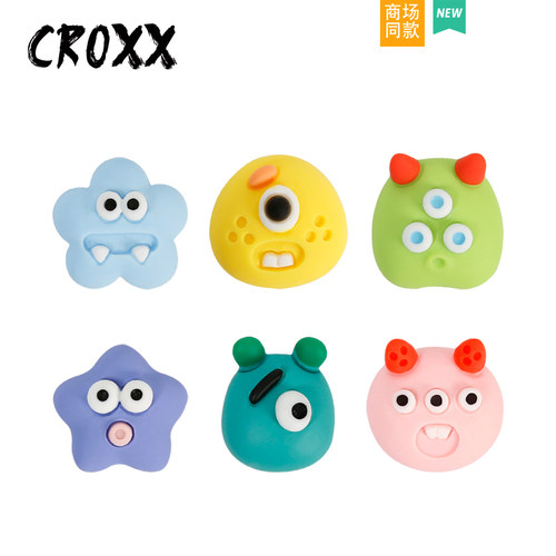 CROXX 小怪兽洞洞鞋配饰鞋扣鞋花diy配件装饰卡扣适配Cross/Crocs
