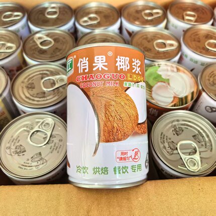俏果椰浆400ml×24罐商用海南俏果椰浆冬阴功椰奶罐装整箱包邮