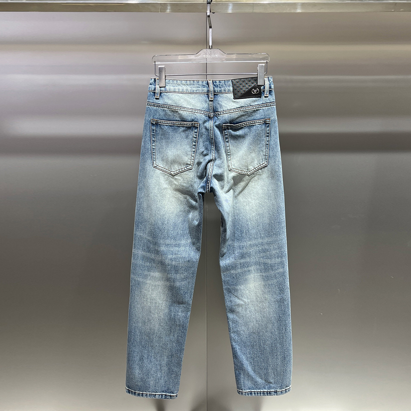 2026春夏季新款男士美式复古水洗牛仔裤简约流行男款纯色直筒长裤