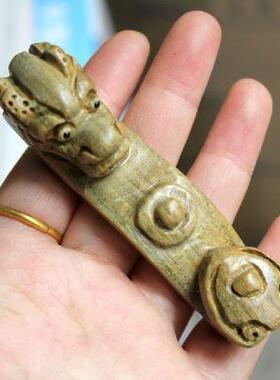 绿檀木雕手把件工艺品
