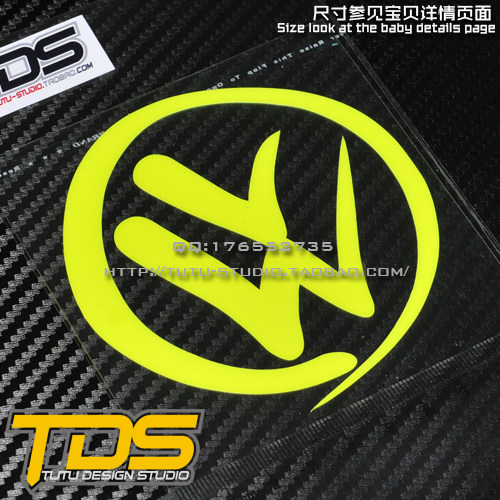 TUTUART大众VW趣味LOGO反光贴
