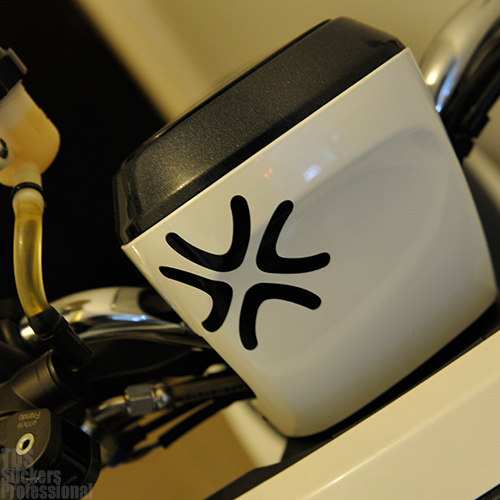 tutu圖圖車貼-爆筋愤怒 可爱"凶"标记 趣味贴 反光贴 车贴 贴纸