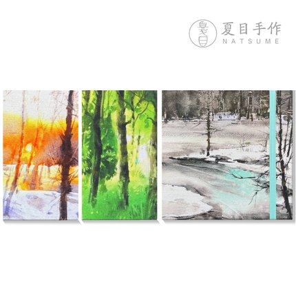 269/270/271「NATSUME X 夏夜晚风指南」手工旅行水彩本小正方