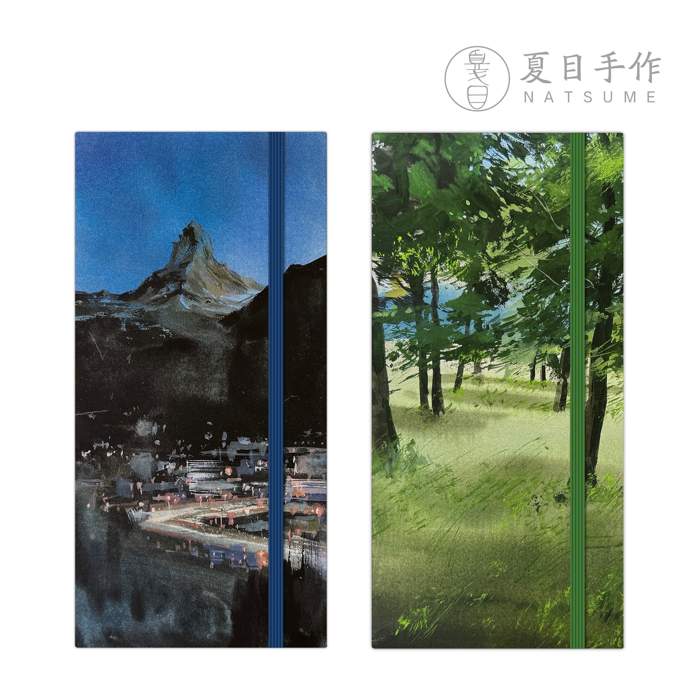 「NATSUME x 夏夜晚风指南」week手工随身旅行水彩手账速写本300g