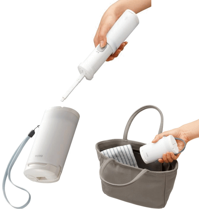 日本直送 toto yew350 便携式迷你卫洗丽 婴儿小屁股冲洗洁身器