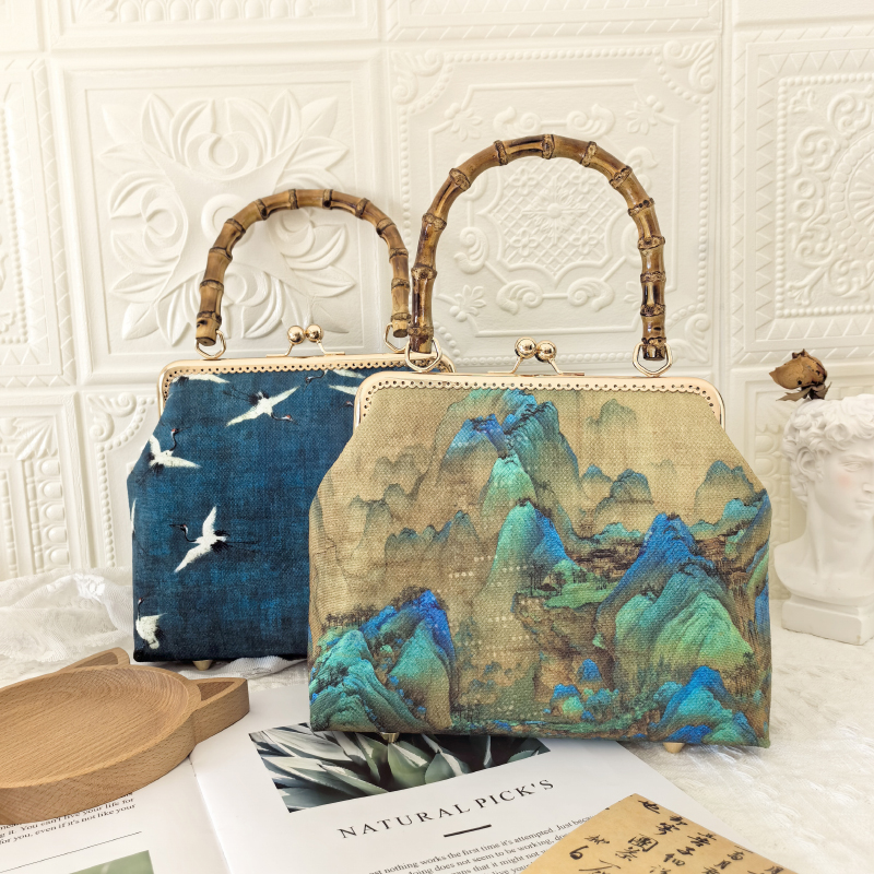 云之琪旗袍包手提口金包