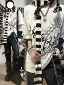 湿体WETBODY T恤亚文化上衣 原创潮牌小众暗黑朋克情侣宽松短袖