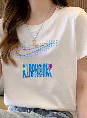 24新款Nike耐克短袖女子城市印花宽松纯棉柔软舒适运动T恤FV4263