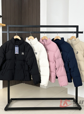 25新款MLB情侣羽绒服男女NY防水防泼水重磅运动棉羽外套3ADJB2056