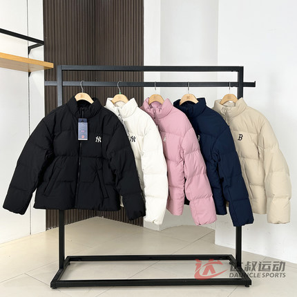 25新款MLB情侣羽绒服男女NY防水防泼水重磅运动棉羽外套3ADJB2056