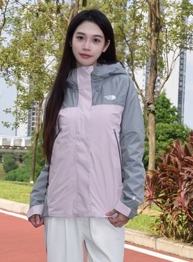 25新款TheNorthFace北面冲锋衣女GTX防水抓绒三合一保暖外套8DRJ