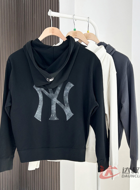 25新款MLB情侣外套男女NY大标复古老花运动卫衣休闲夹克3ATRM0254