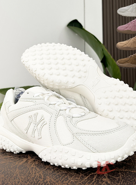 25新款MLB情侣德训鞋男女NY复古低帮薄底鞋运动休闲鞋3ASXT015N