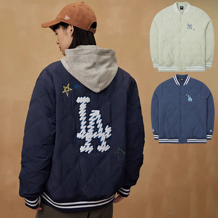 NewEra纽亦华MLB外套男女NY手绘风棉服棒球服运动夹克13789121