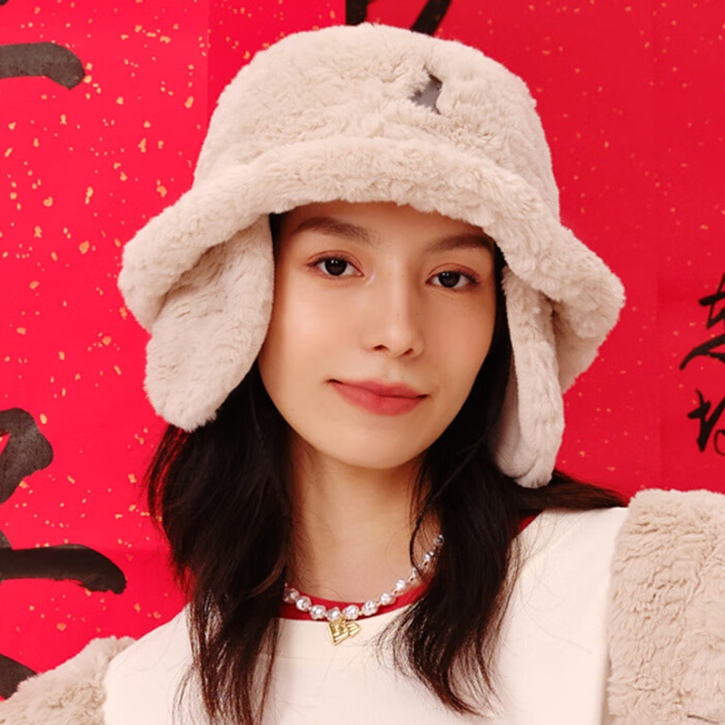 纽亦华男女加绒护耳渔夫帽