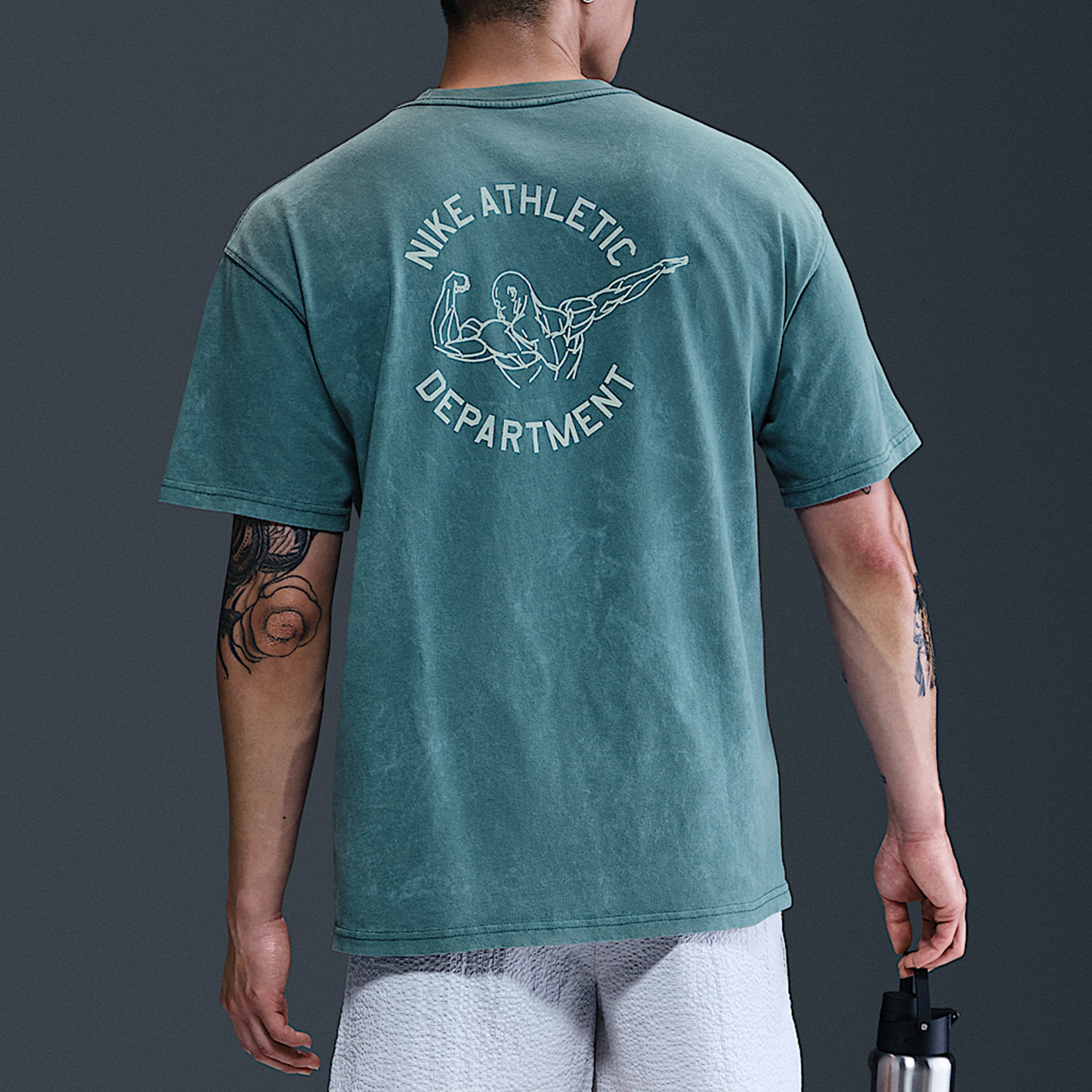 Nike耐克男子水洗做旧纯棉短袖