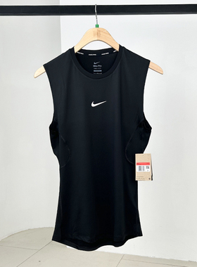 25新款Nike耐克男子背心PRO DRI-FIT速干紧身无袖运动T恤FB7915