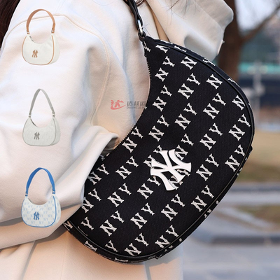 MLB挎包男女NY复古老花手提拎包