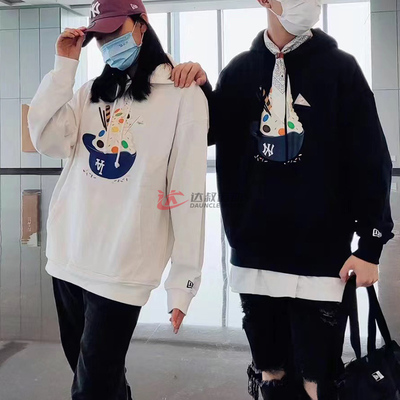 纽亦华男女运动卫衣NY连帽套头衫