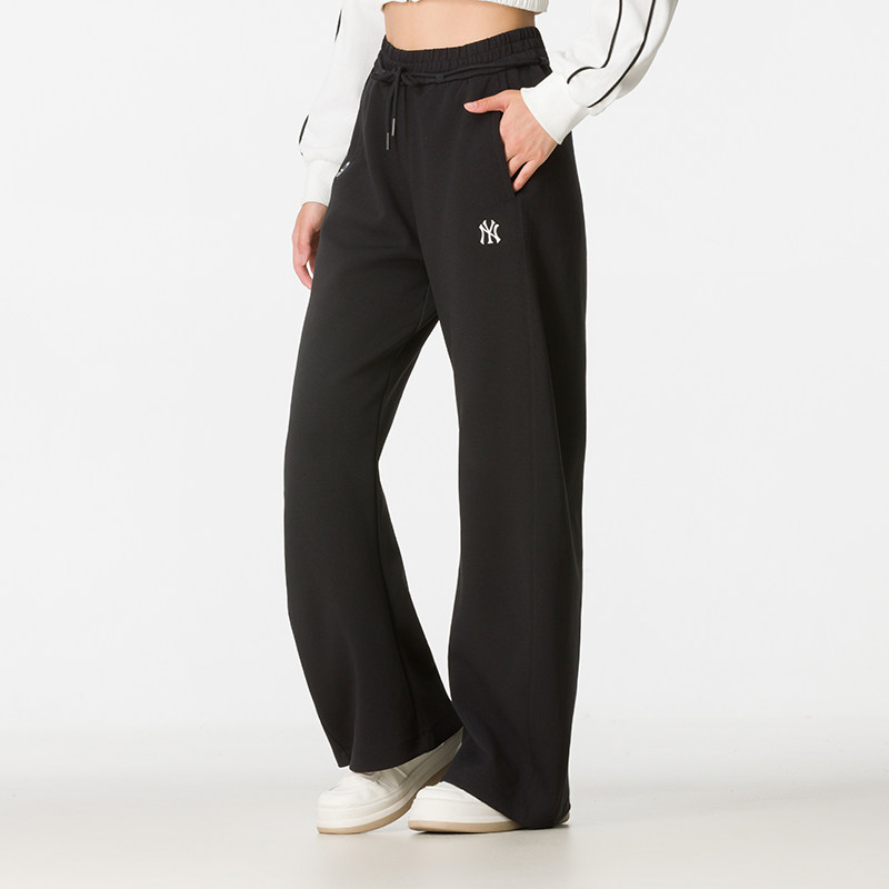 26新款MLB运动裤弯刀裤阔腿长裤