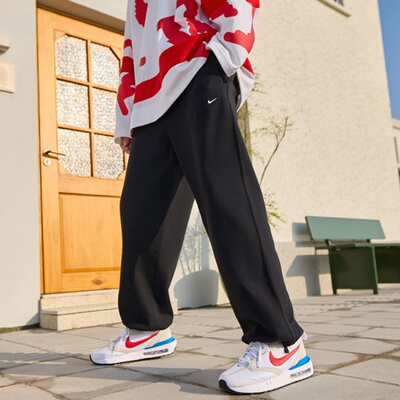 Nike耐克运动裤男子加绒直筒长裤