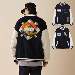 24新款NewEra纽亦华MLB外套男女NY棒球服夹棉运动夹克14532225