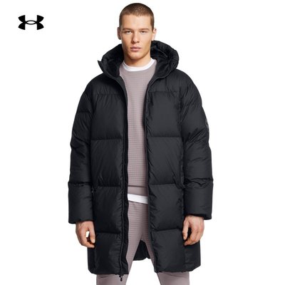 UA安德玛男子连帽长款运动羽绒服